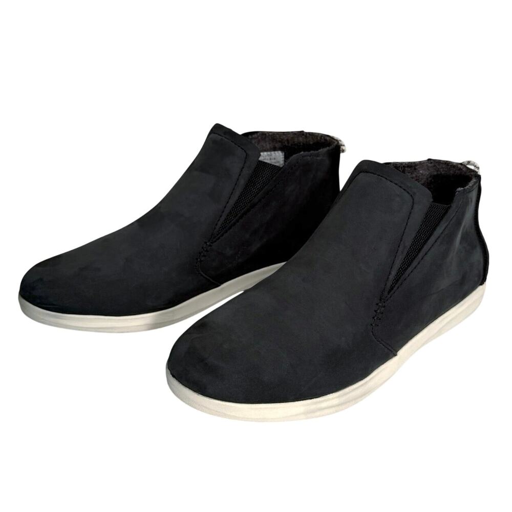 OluKai Women's Size 9.5 Hawai'iloa Manu Hope Sneaker Boots Black Nubuck Leather